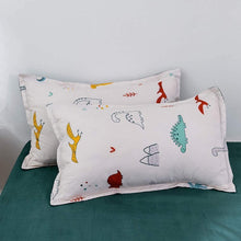 Load image into Gallery viewer, Feelyou Dinosaur Comforter Cover, Boys Decorative Bedding Set with Zippers Ties, Kids Duvet Cover Set