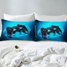 Load image into Gallery viewer, Kids Games Comforter Cover Set, Teens Gamepad Bedding Set, Modern VR Gamer Duvet Cover for Boys Youth Girls, Player Gaming Joystick Quilt Cover Bedroom Decor, Blue (EAN: 9011803479888)