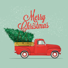 Load image into Gallery viewer, Christmas Duvet Cover Set Red Car Printed Bedding Set Christmas Tree and Snow Floral Pattern Comforter Cover for Kids Teens,Boys Girls