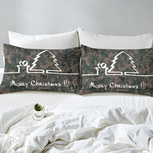 Load image into Gallery viewer, Christmas Print Bedding Set Festival Duvet Cover Camo Comforter Cover for Kids Boys Girls Teens Hypoallergenic Quilt Cover with Zipper Closure 1 Duvet Cover and 1/ 2 Pillow Cases