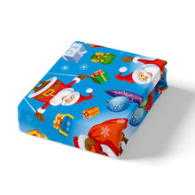 Load image into Gallery viewer, Christmas Print Duvet Cover Cute Red Santa Claus Comforter Cover for Kids Boys Girls Teens Cartoon Bedding Set with Zipper Closure 1 Duvet Cover and 1/ 2 Pillow Cases
