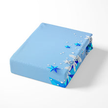 Load image into Gallery viewer, Kids Gift Snowflake Comforter Cover Christmas Snow Pattern Winter Inspired Freezing Girls Princess Decorative 2/3 Pieces Bedding Set (1 3D Printed Duvet Cover Set And 1/2 Pillow Shams) Pastel Blue