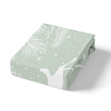 Load image into Gallery viewer, Christmas Theme Duvet Cover Cartoon Deer Pattern Bedding Set Branches Snow Print Comforter Cover Teal Quilt Cover For Kids Boys Girls US UK AU DE Size