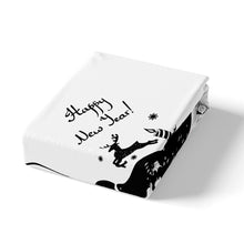 Load image into Gallery viewer, Christmas Bedding Set, Cute Deer Pattern Quilt Cover, Black White Hand Painted Comforter Cover, Soft Microfiber Bed Accessories For Kids 1 Duvet Cover With 2 Pillow Cases, Bedding Set AU Double Single Queen King Size
