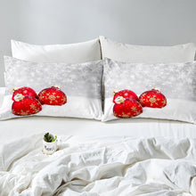 Load image into Gallery viewer, Christmas Print Duvet Cover Snow Comforter Cover For Kids Boys Girls Teens Winter Style Soft Microfiber Bedding Set With Zipper Closure US UK AU DE Size