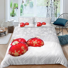 Load image into Gallery viewer, Christmas Print Duvet Cover Snow Comforter Cover For Kids Boys Girls Teens Winter Style Soft Microfiber Bedding Set With Zipper Closure US UK AU DE Size