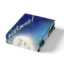 Load image into Gallery viewer, Christmas Theme Comforter Cover Santa Claus Christmas Tree Pattern Quilt Cover Cartoon Snow House Winter Scene Bedding Set For Kids Boys Girls 1 Duvet Cover With 1 or 2 Pillow Cases AU Single Double Queen King Size