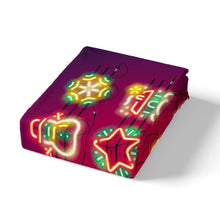 Load image into Gallery viewer, Christmas Duvet Cover Snowman Stars Pattern Comforter Cover For Kids Boys Girls Children Bling Luxury Bedding Set With Corner Ties And Pillowcase Red Lightweight Quilt Cover US Twin Full UK Queen King AU DE Single Double Size