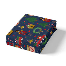 Load image into Gallery viewer, Kids Christmas Comforter Cover Flowers Wreath Print Bedding Set For Boys Girls Children Car Trees Stars Pattern Brushed Bedspread Cover US Twin Full Queen King Size Including Duvet cover and pillowcase