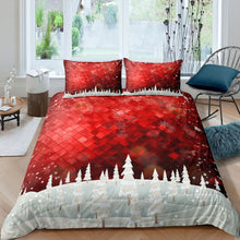 Load image into Gallery viewer, Christmas Duvet Cover For Kids Boys Girls Children Geometric Rhombus Comforter Cover Pine Cedar Snow Bedding Set Winter Theme Quilt Cover US Twin Full Queen King Size Including Duvet cover and pillowcase