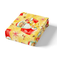 Load image into Gallery viewer, Children Christmas Theme Comforter Cover Santa Claus Quilt Cover For Kids Boys Girls Gold Stars Hand Print Bedding Set Ultra Soft Bedclothes US Twin Full Queen King Size Including Duvet cover and pillowcase