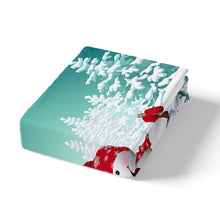 Load image into Gallery viewer, Snowman Bedding Set Twin Size Nursery Xmas Gift Bed Sheet Set For Kids Little Child Girls,Christmas Theme Fitted Sheet Toddler Baby Cute Lovely Pattern Gift ,Decor 2 Pcs Ultra Soft Bed Cover