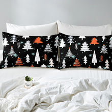 Load image into Gallery viewer, Christmas Tree Pattern Bed Sheet Set Christmas Theme Snowflake Printed Fitted Sheet For Boys Bedroom Kids Child Xmas Gifts Bedding Set Funny Decor 3 Pcs Full Size