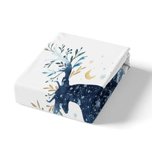 Load image into Gallery viewer, Kid Elk Fitted Set Christmas Theme Sheet Set Wildlife Bedding Set Winter Animal Print Bed Cover 2 or 3 PCS Twin XL Full Queen Size Washable Stain Resistant Room Decoration With Deep Pocket