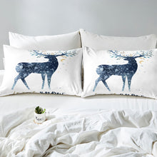 Load image into Gallery viewer, Kid Elk Fitted Set Christmas Theme Sheet Set Wildlife Bedding Set Winter Animal Print Bed Cover 2 or 3 PCS Twin XL Full Queen Size Washable Stain Resistant Room Decoration With Deep Pocket