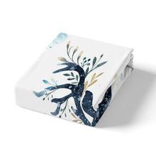Load image into Gallery viewer, Elk Sheet Set Deer Head Fitted Set 2 or 3 PCS Twin XL Full Queen Size Christmas Bedding Set Leaves Branches Winter Print Bottom Sheet For Kid Adult With Deep Pocket Breathable Bedclothes