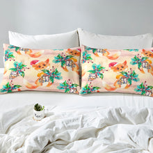 Load image into Gallery viewer, Christmas Bedding Set Cartoon Fox Sheet Set Branch Leaves Fitted Sheet Wildlife Theme Print Bed Cover For Kid Boy Girl Teen (1 Fitted Sheet 1 Pillow Case) Twin XL Full Queen Size