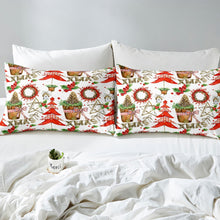 Load image into Gallery viewer, Christmas Sheet Set Christmas Tree Fitted Set Garland Bedding Set Winter Theme Sweet Bed Cover Lightweight Breathable Decoration Twin XL Full Queen Size With Deep Pocket For Kid Adult