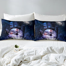 Load image into Gallery viewer, Hand Clock Comforter Cover Set Human Hand and Clock Hands Decor Duvet Cover with Zipper Ties Soft Polyester Bedding Set for Kids Boys Teens 2/3 Pcs With Pillowcase
