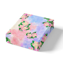 Load image into Gallery viewer, Pink Flower Duvet Cover Set Green Leaf Pink Flower Printed Bedding Set for Kids Girls Teens, Botanical Plant Floral Print Comforter Cover 2/3 Pcs With Pillowcase