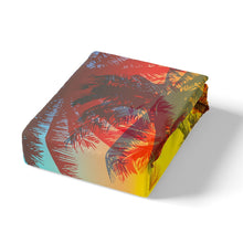 Load image into Gallery viewer, Palm Tree Comforter Cover Set Summar Sea Beach Landscape Printed Duvet Cover with Zipper Ties Tropical Bedding Set for Kids Boys Girls Teens 2/3 Pcs With Pillowcase