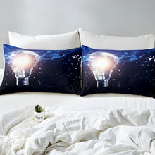 Load image into Gallery viewer, Light Bulb Bedding Set for Kids Boys Teens Adults, Modern Fashion Design Comforter Cover Microfiber Polyester Duvet Cover Set with Zipper Ties 2/3 Pcs With Pillowcase