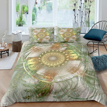 Load image into Gallery viewer, Dream Catcher Duvet Cover Set Green Dreamcatcher Printed Bedding Set for Kids Boys Girls Teens, Soft Polyester Comforter Cover with Zipper Ties 2/3 Pcs With Pillowcase