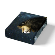 Load image into Gallery viewer, Lion Duvet Cover Set Full Moon Decorative Bedding Set for Kids Boys Teens Adults, Starry Sky Comforter Cover Wild Animal Theme Bedspread Cover 2/3 Pcs With Pillowcase