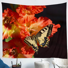 Load image into Gallery viewer, Flower Wall Blanket 3D Butterfly Floral Pattern Printed Tapestry Soft Lightweight Wall Art Wall Hanging for Kids Room Bedroom Living Room,S M L XL