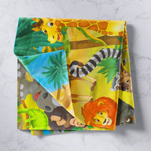 Load image into Gallery viewer, Cartoon Animal Theme Tapestry Elephant Giraffe Zebra Monkey Lion Decor Wall Hanging for Kids Room Bedroom Living Room Soft Lightweight Wall Blanket,S M L XL