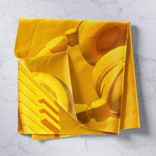 Load image into Gallery viewer, Modern Music Themed Wall Hanging for Kids Room Bedroom Living Room, Yellow Headset and Piano Keys Printed Wall Blanket Hip Hop Tapestry,S M L XL