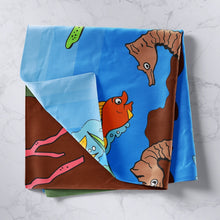 Load image into Gallery viewer, Underwater World Wall Hanging for Kids Room Bedroom Living Room, Hippocampus Fish Sea Turtle Printed Wall Blanket Ocean Animal Sealife Tapestry,S M L XL