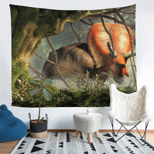 Load image into Gallery viewer, 3D Rhinoceros Wall Blanket Forest Tree and Wild Rhinoceros Decor Tapestry Wild Animsl Theme Wall Hanging for Kids Room Bedroom Living Room,S M L XL