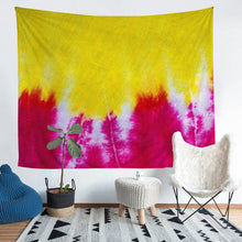 Load image into Gallery viewer, Tie Dye Tapestry Yellow and Red Pattern Printed Wall Hanging for Kids Room Bedroom Living Room, Watercolor Wall Blanket Lightweight Bed Blanket,S M L XL