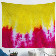 Load image into Gallery viewer, Tie Dye Tapestry Yellow and Red Pattern Printed Wall Hanging for Kids Room Bedroom Living Room, Watercolor Wall Blanket Lightweight Bed Blanket,S M L XL