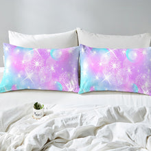 Load image into Gallery viewer, Girly Glitter Comforter Cover Set Girls Woman Stylish Blue Purple Galaxy Duvet Cover Psychedelic Bedding Set Luxury Soft Quilt Cover,Room Decor 2/3Pcs Bedding