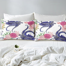 Load image into Gallery viewer, Octopus Comforter Cover Set for Kids Boys Girls Marine Ocean Creature Duvet Cover Sea Animal Pattern Bedding Set Floral Print Quilt Cover,Room Decor 2/3Pcs Bedding