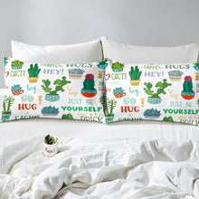 Load image into Gallery viewer, Cactus Printed Duvet Cover Set Kids Boys Girls Boho Succulent Comforter Cover Botanical Pattern Bedding Set Cartoon Cactus Plants Quilt Cover,Room Decor 2/3Pcs Bedding