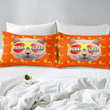 Load image into Gallery viewer, Pizza Cat Duvet Cover Set for Kids Boys Girls Cute Cat Print Bedding Set 3D Animal Theme Comforter Cover Delicious Food Bedspread Cover,Room Decor 2/3Pcs Bedding