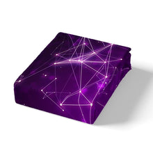 Load image into Gallery viewer, Galaxy Outer Space Bedding Set for Girls Kids Adults Purple Starry Sky Duvet Cover Constellation Theme Comforter Cover Universe Bedspread Cover,Room Decor 2/3Pcs Bedding