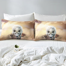 Load image into Gallery viewer, 3D Wolf Bedding Set Kids Boys Teens Safari Animal Print Duvet Cover Cool Wildlife Style Comforter Cover Wild Animal Pattern Bedspread Cover,Room Decor 2/3Pcs Bedding