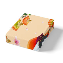 Load image into Gallery viewer, Japanese Ukiyoe Duvet Cover Set Kids Boys Girls Fan Lotus Sunset Floral Print Bedding Set Hokusai Pattern Comforter Cover Luxury Soft Bedspread Cover,Room Decor 2/3Pcs Bedding