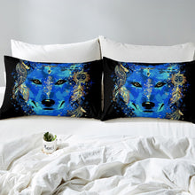 Load image into Gallery viewer, Dreamcatcher Comforter Cover Set for Kids Boys Adults 3D Wolf Print Bedding Set Boho Feather Duvet Cover Bohemian Tribe Bedspread Cover,Room Decor 2/3Pcs Bedding