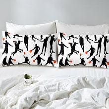 Load image into Gallery viewer, Sports Basketball Comforter Cover Set Kids Boys Teens Sports Theme Bedding Set 3D Basketball1 Duvet Cover Basketball Player Bedspread Cover,Room Decor 2/3Pcs Bedding