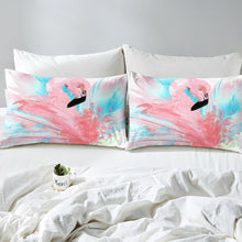 Load image into Gallery viewer, Flamingo Duvet Cover Set for Kids Girls Woman 3D Flamingo Print Comforter Cover Tropical Animal Bedding Set Luxury Soft Microfiber Quilt Cover,Room Decor 2/3Pcs Bedding