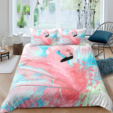 Load image into Gallery viewer, Flamingo Duvet Cover Set for Kids Girls Woman 3D Flamingo Print Comforter Cover Tropical Animal Bedding Set Luxury Soft Microfiber Quilt Cover,Room Decor 2/3Pcs Bedding