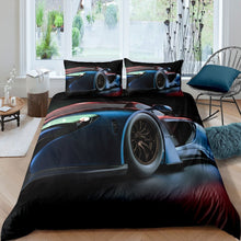 Load image into Gallery viewer, Sports Car Duvet Cover Set Boys Teens Adults Extreme Sports Comforter Cover Car Competition Bedding Set Cool Automobile Style Quilt Cover,Room Decor 2/3Pcs Bedding