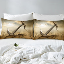 Load image into Gallery viewer, Castle Fairy 3D Anchor Duvet Cover Set for Kids Boys Teens Sahara Desert Bedding Set Desolate Western Comforter Cover Lightweight Breathable Bedspread Cover,Room Decor 2/3Pcs Bedding