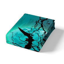 Load image into Gallery viewer, Halloween Theme Bedding Set for Kids Boys Teens Ghost and Graveyard Duvet Cover Bat Moon Tree Comforter Cover Scary Halloween Bedspread Cover,Room Decor 2/3Pcs Bedding