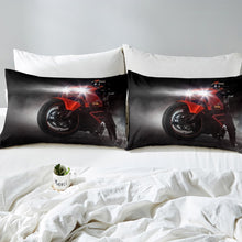 Load image into Gallery viewer, 3D Dirt Bike Comforter Cover Set Boys Teens Extreme Sport Theme Bedding Set Motocross Racer Printed Duvet Cover Speed Motorcycle Bedspread Cover,Room Decor 2/3Pcs Bedding